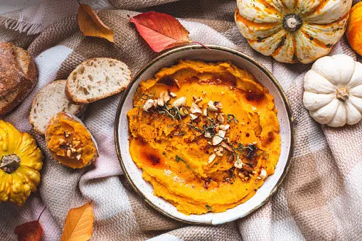 Healthy Holiday Treats: Hummus with Pumpkin