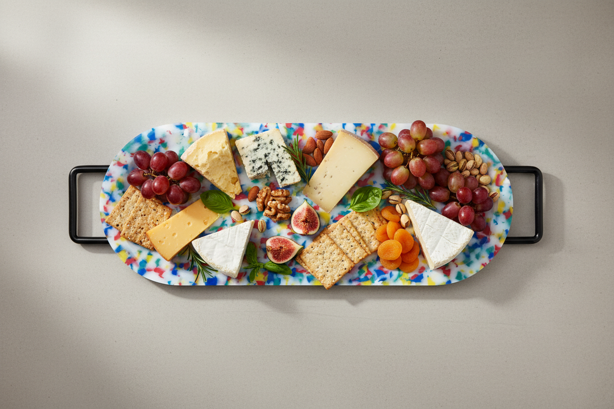 Oval Cutting Board with handles