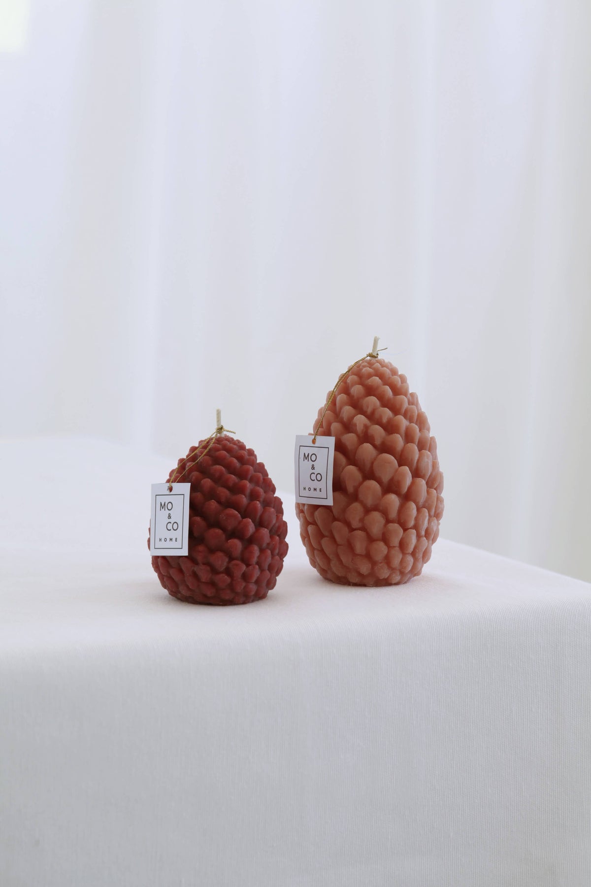Beeswax Pine Cones Candle