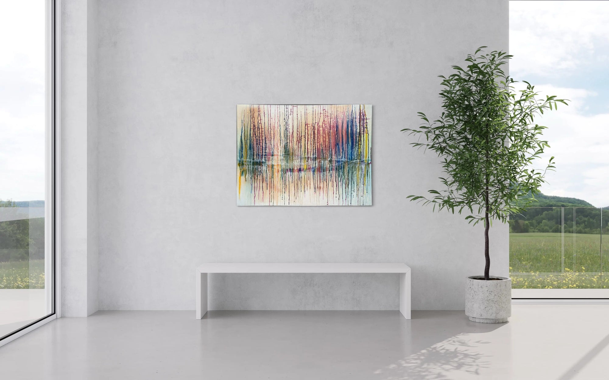 Paint Outside The Lines - Modern Painting - Pop Of Modern
