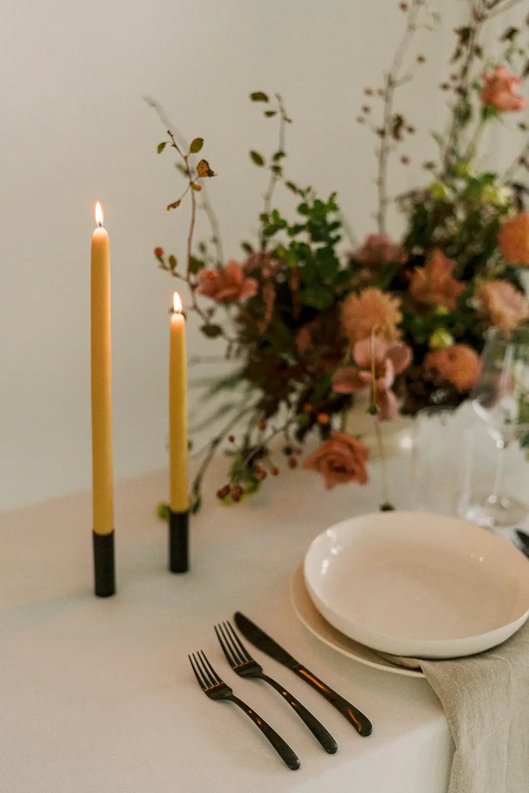 Beeswax Dipped Taper Candles