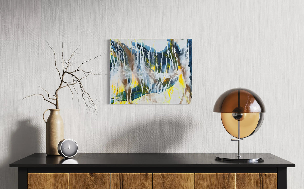 Blues Abstract - Modern Painting - Pop Of Modern by Kristina McManus