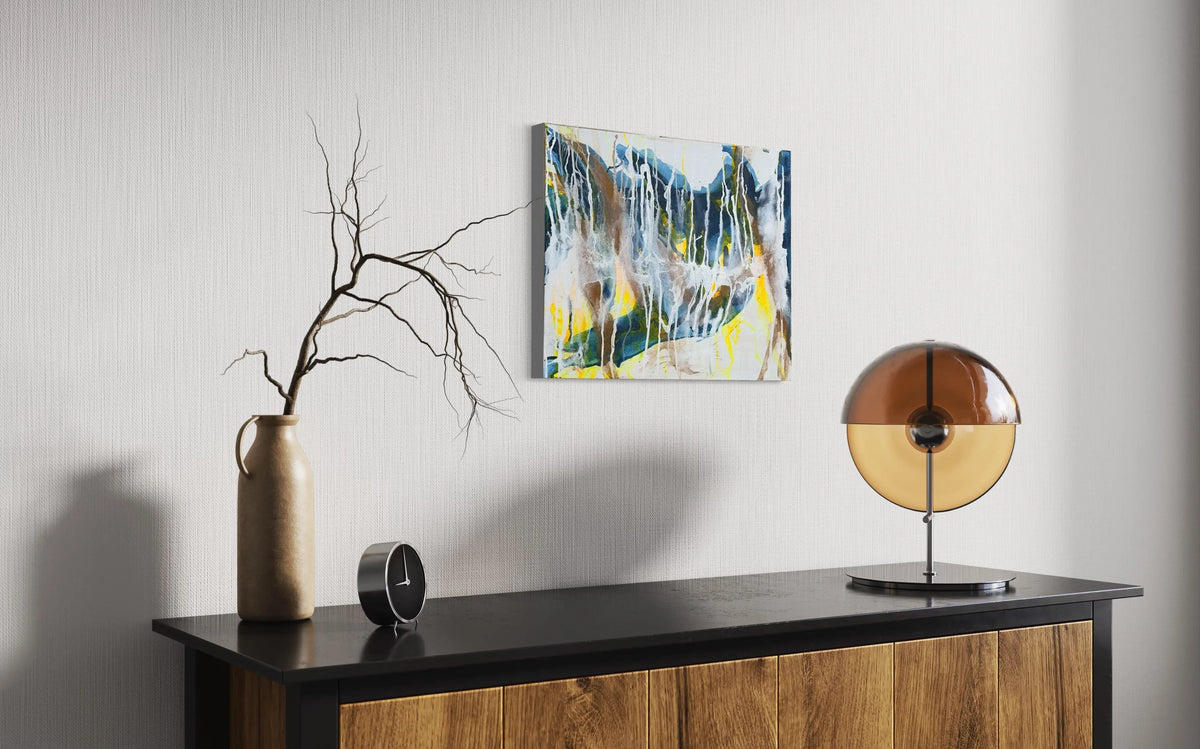 Blues Abstract - Modern Painting - Pop Of Modern by Kristina McManus