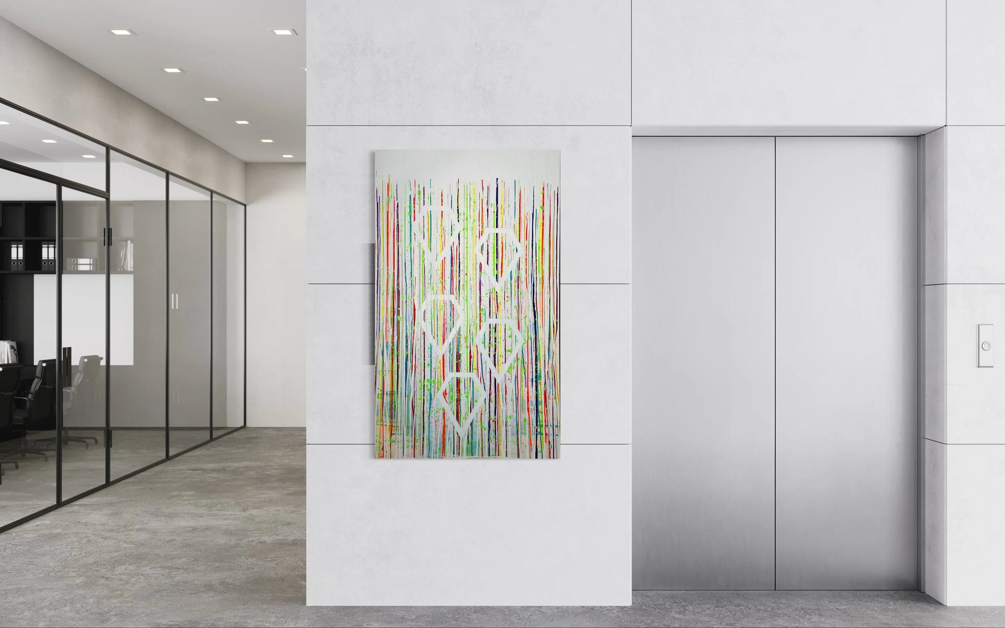 Diamonds - Modern Painting - Pop Of Modern