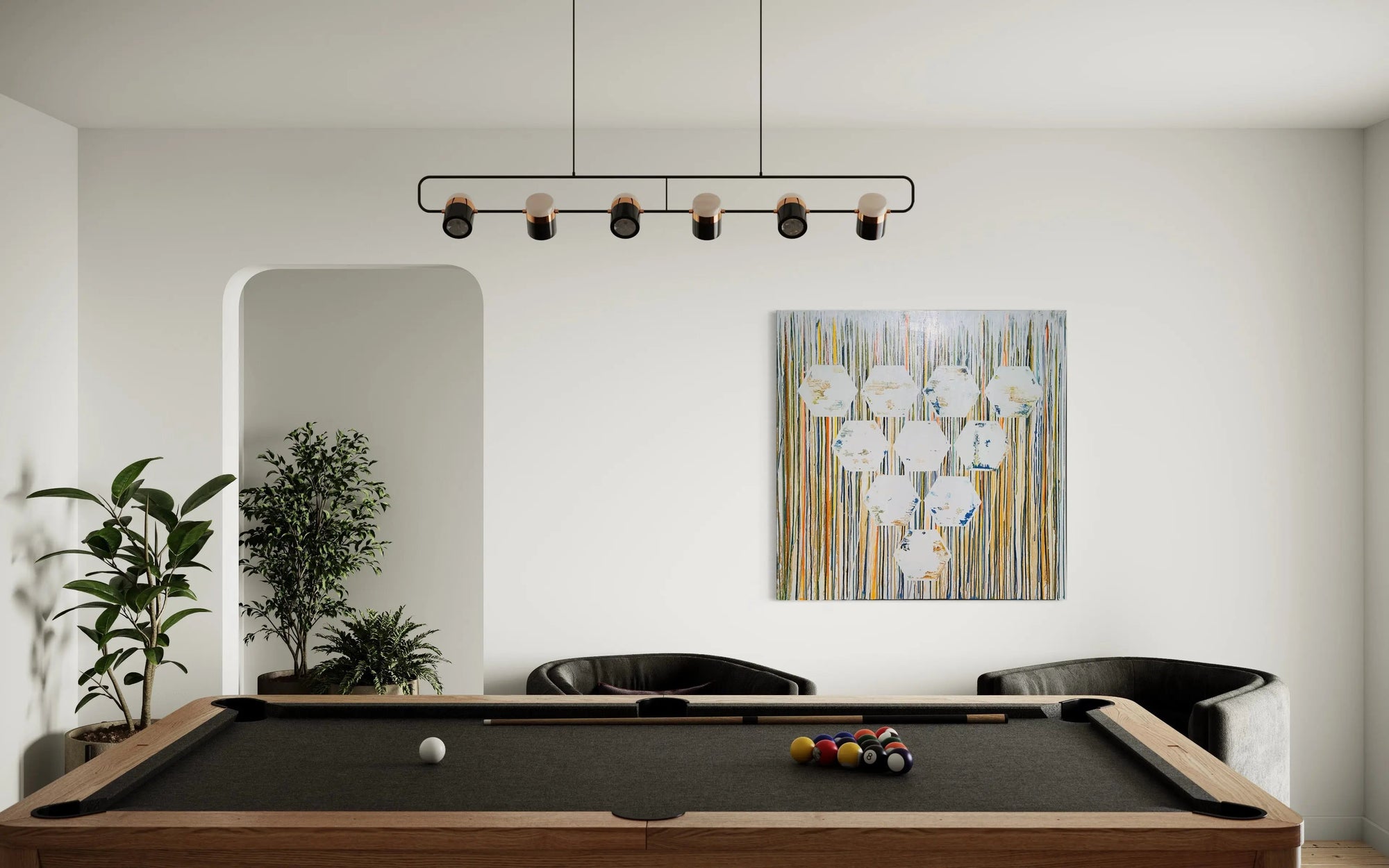 Abstract Honeycomb - Modern Painting - Pop Of Modern