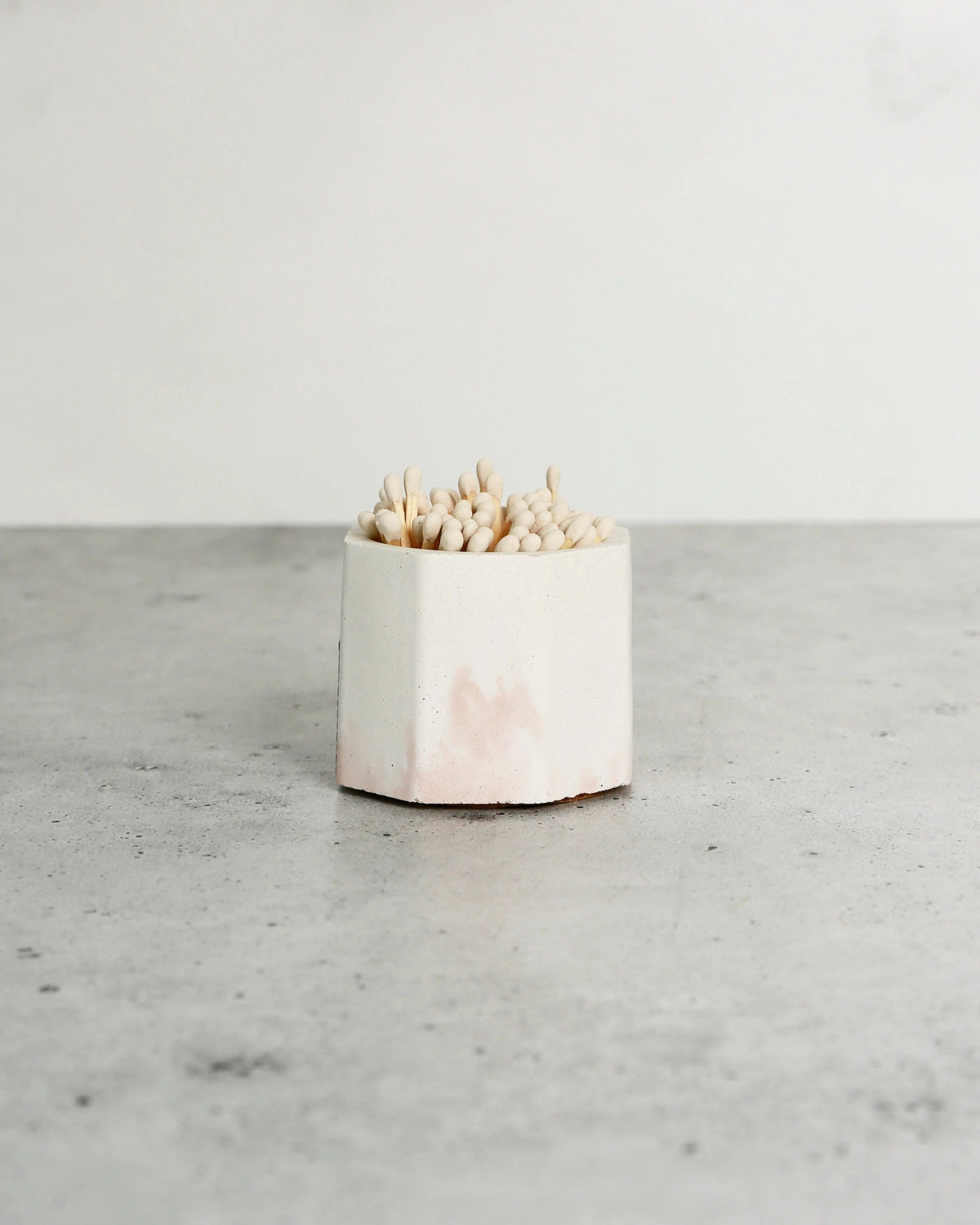 Matches Pink and a white Match Stick Holder - Pop of Modern