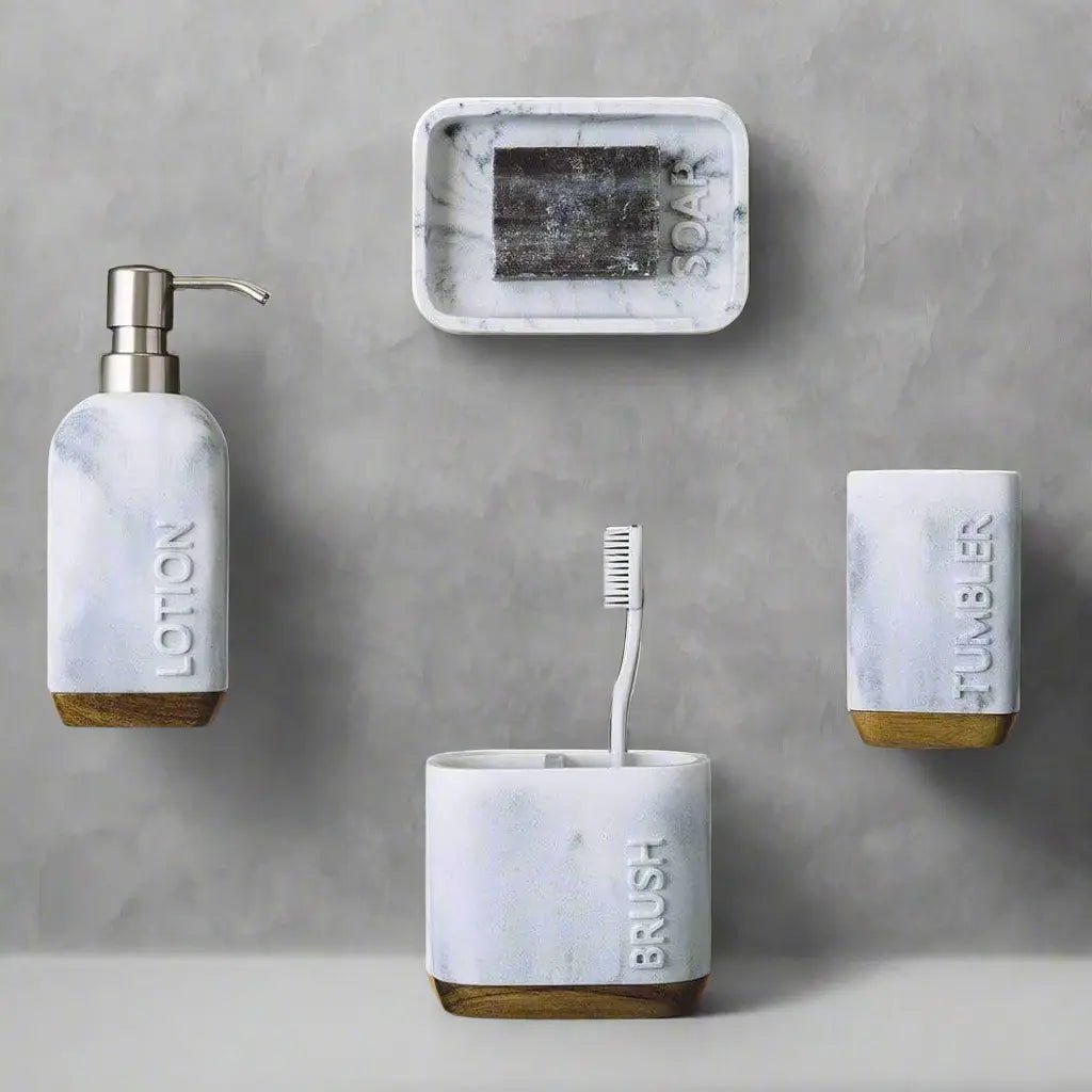 Mercado Bath Collection (4-Piece) Mooi Space Pop Of Modern