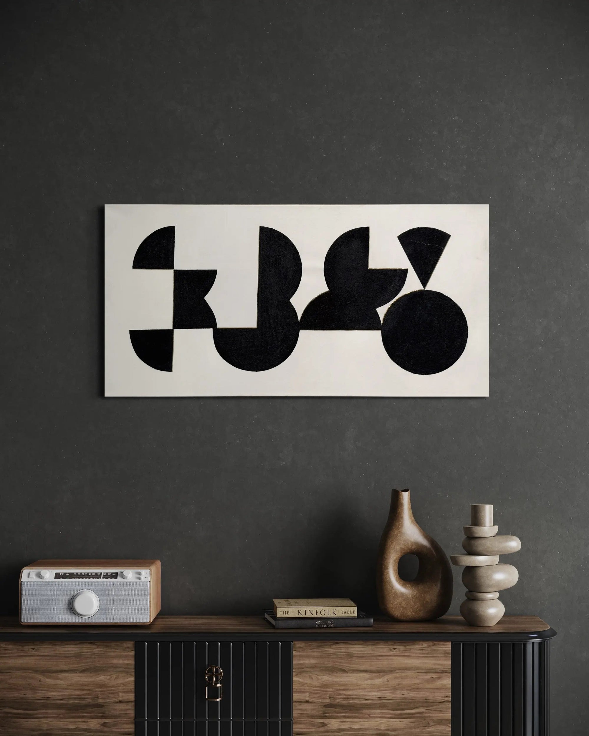 Mid Century Modern Circles - Modern Art Painting - Pop Of Modern Painting