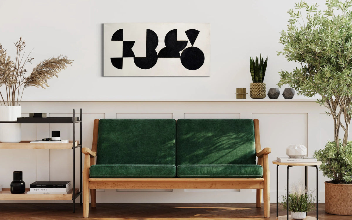 Mid Century Modern Circles - Modern Art Painting - Pop Of Modern Painting