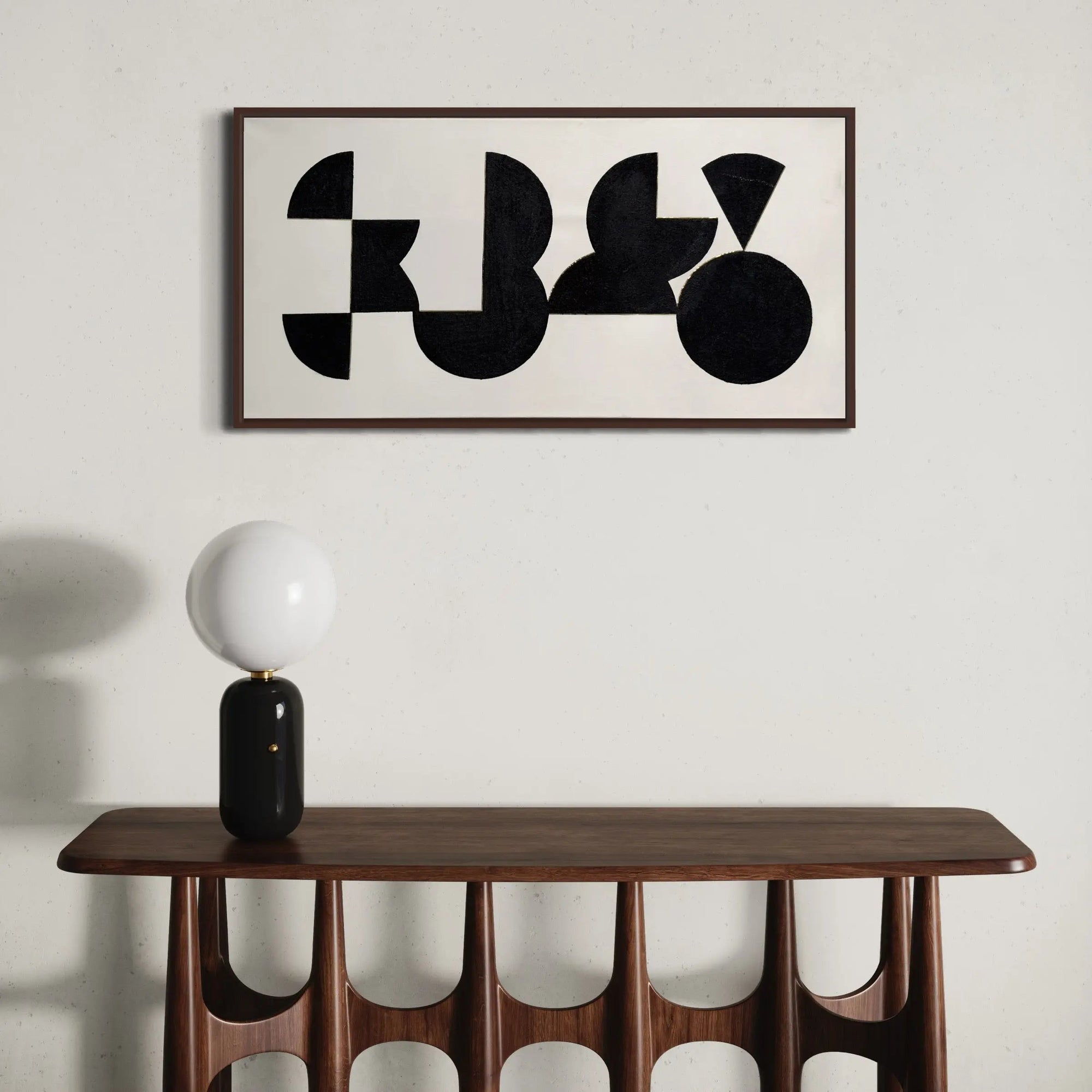 Mid Century Modern Circles - Modern Art Painting - Pop Of Modern Painting