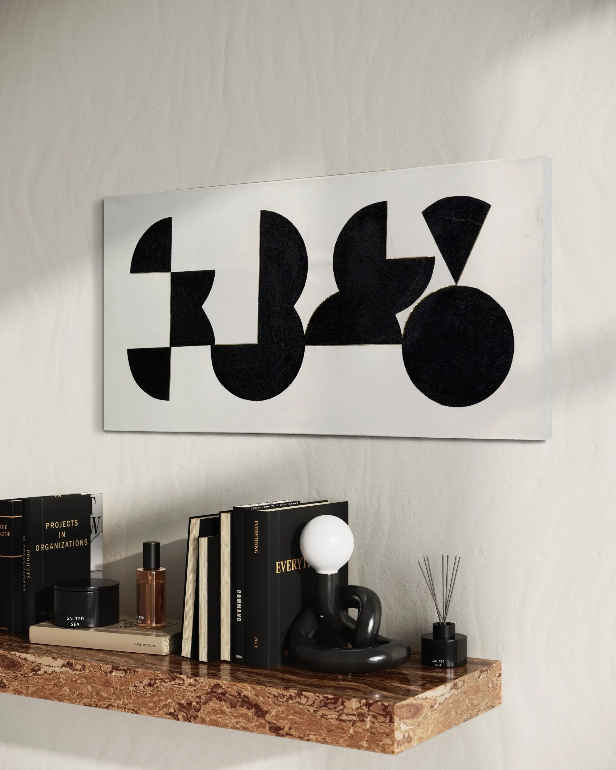 Mid Century Modern Circles - Modern Art Painting - Pop Of Modern Painting