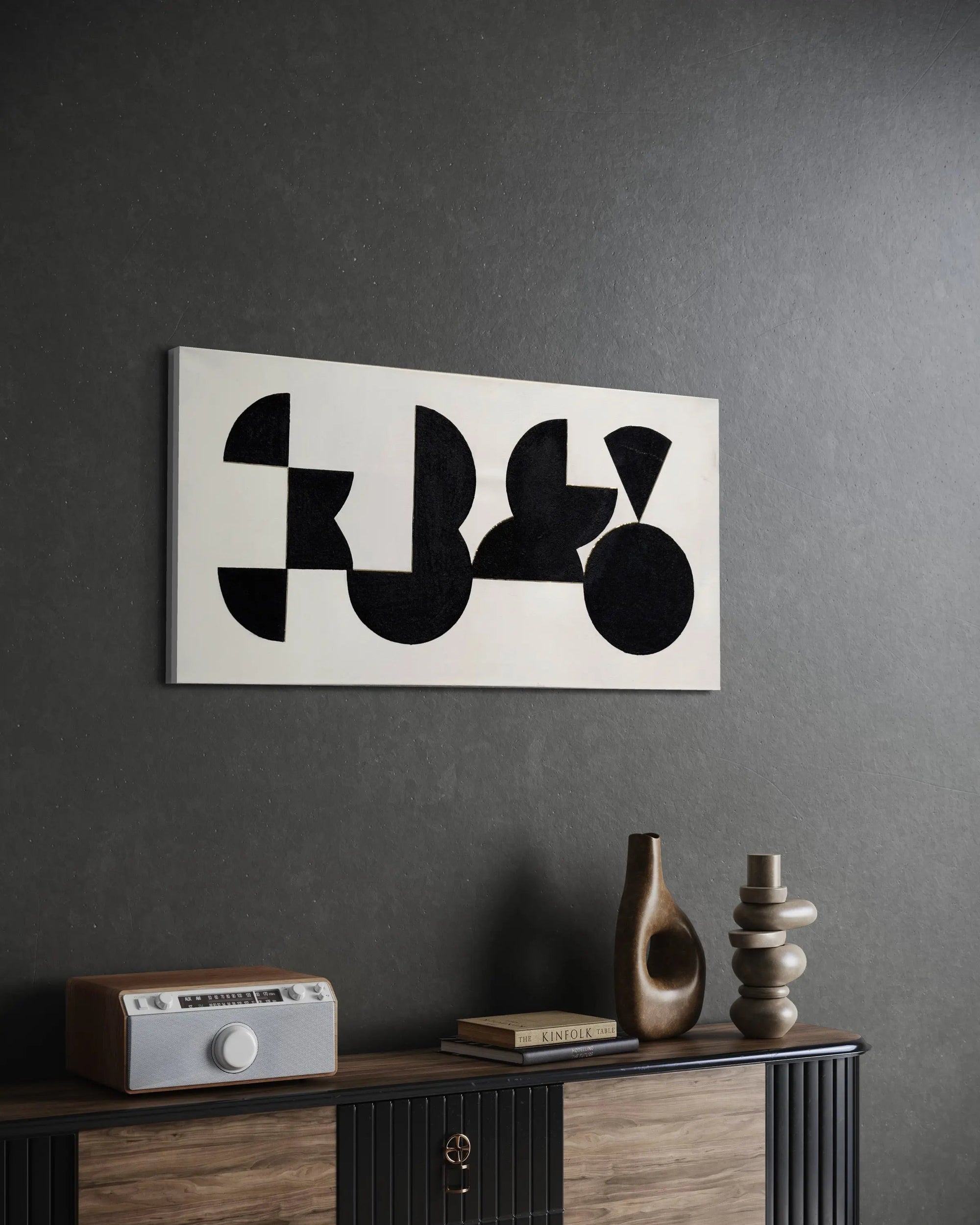 Mid Century Modern Circles - Modern Art Painting - Pop Of Modern Painting