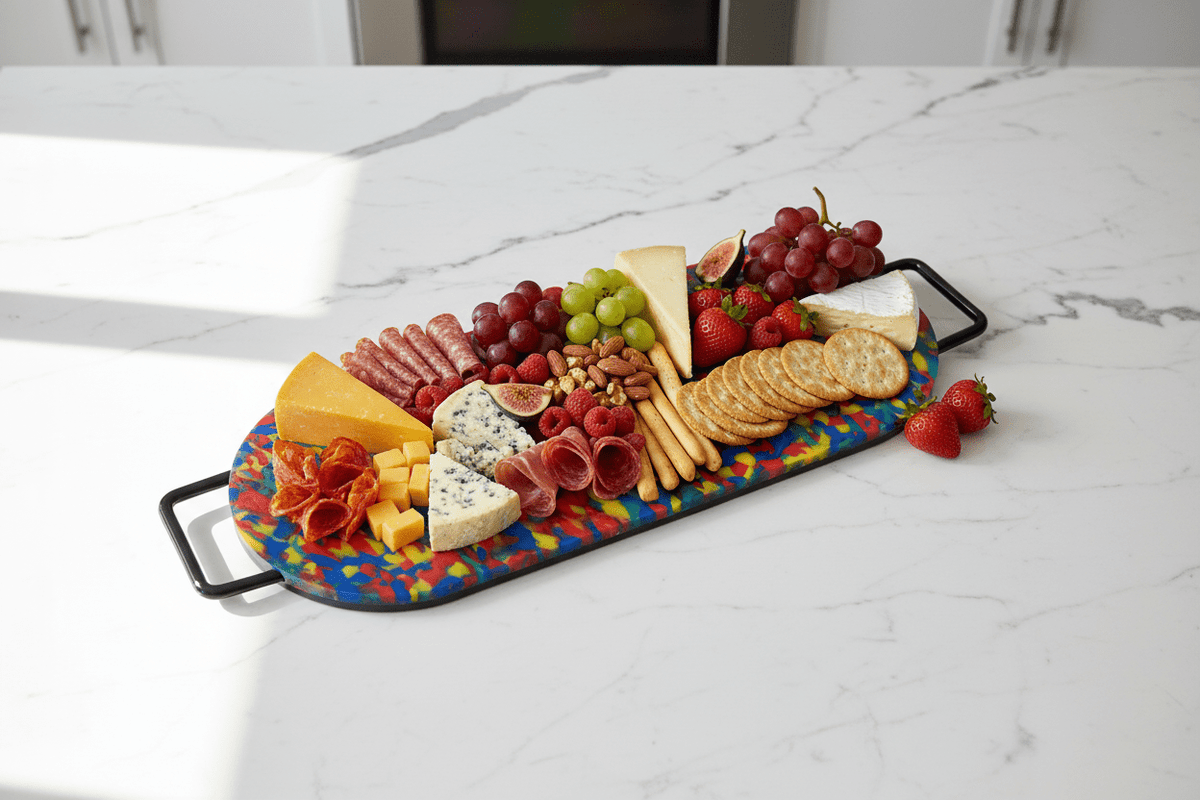 Oval Cutting Board with handles