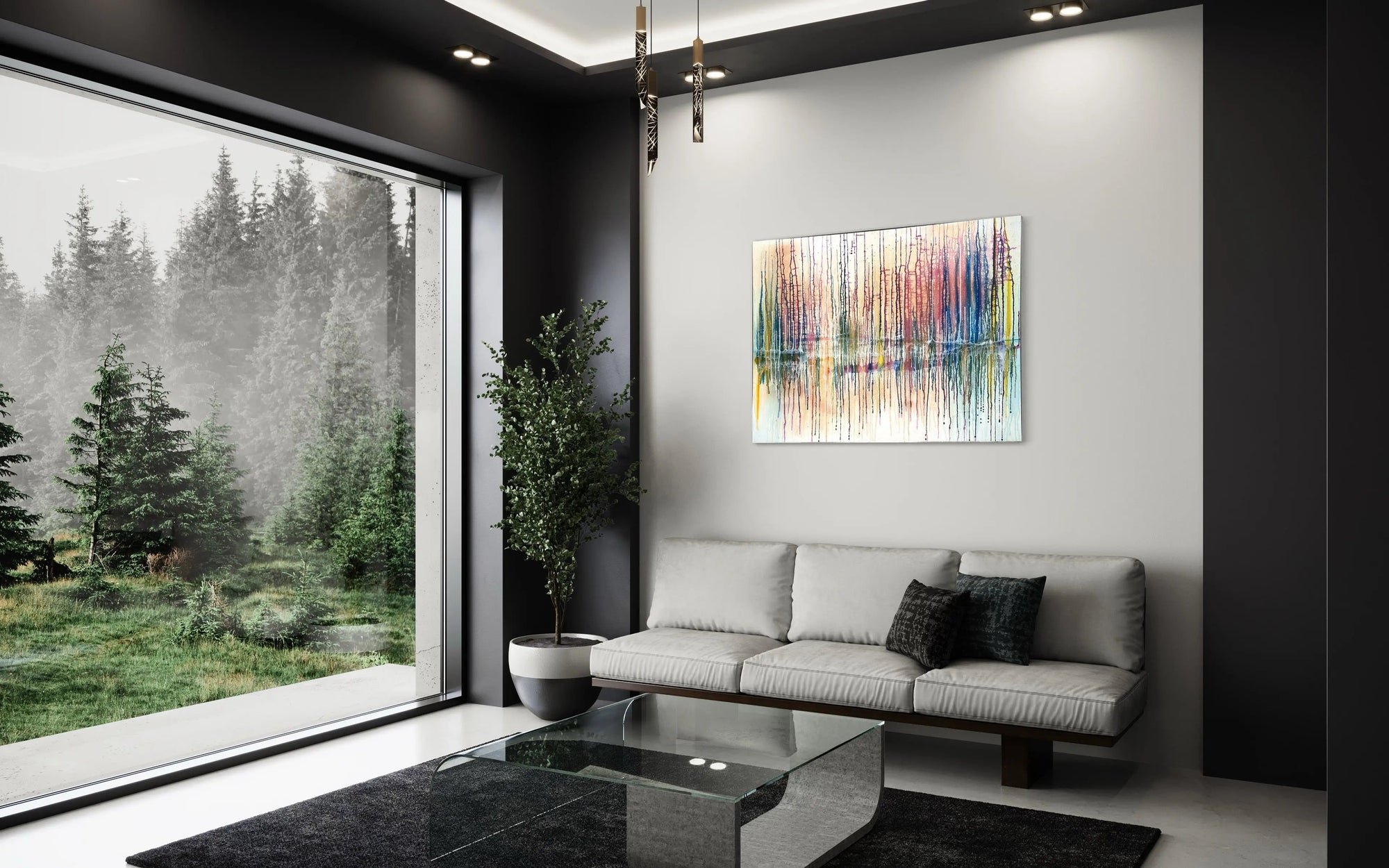 Paint Outside The Lines - Modern Painting - Pop Of Modern