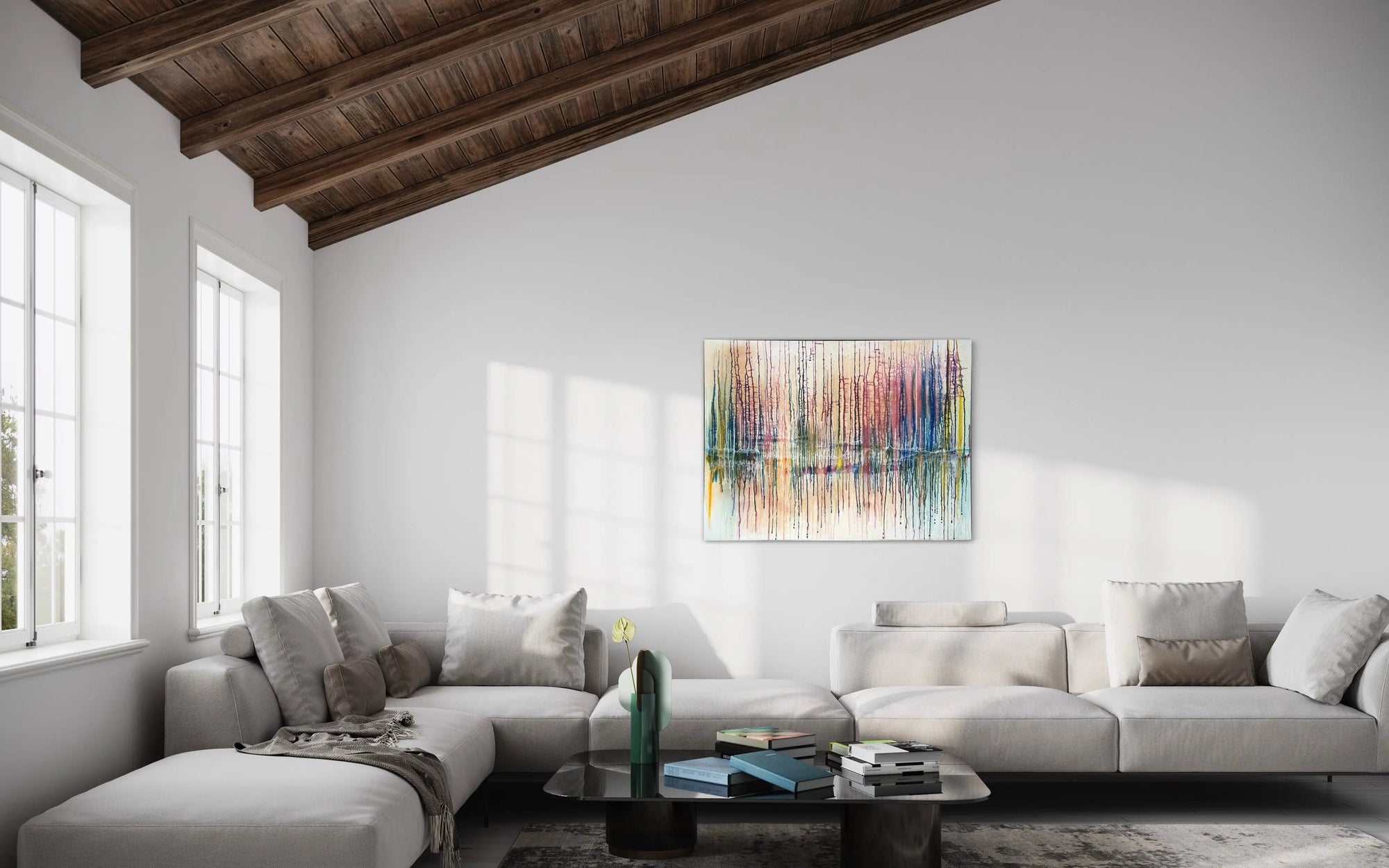 Paint Outside The Lines - Modern Painting - Pop Of Modern