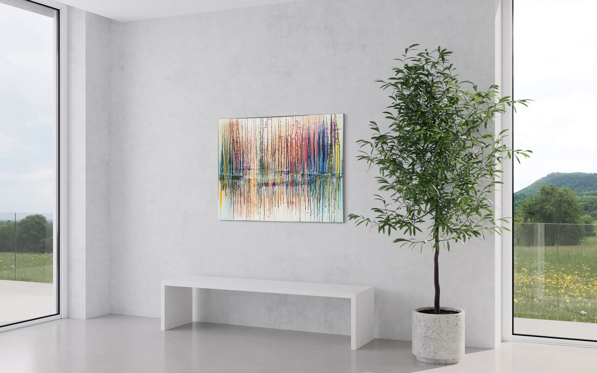 Paint Outside The Lines - Modern Painting - Pop Of Modern