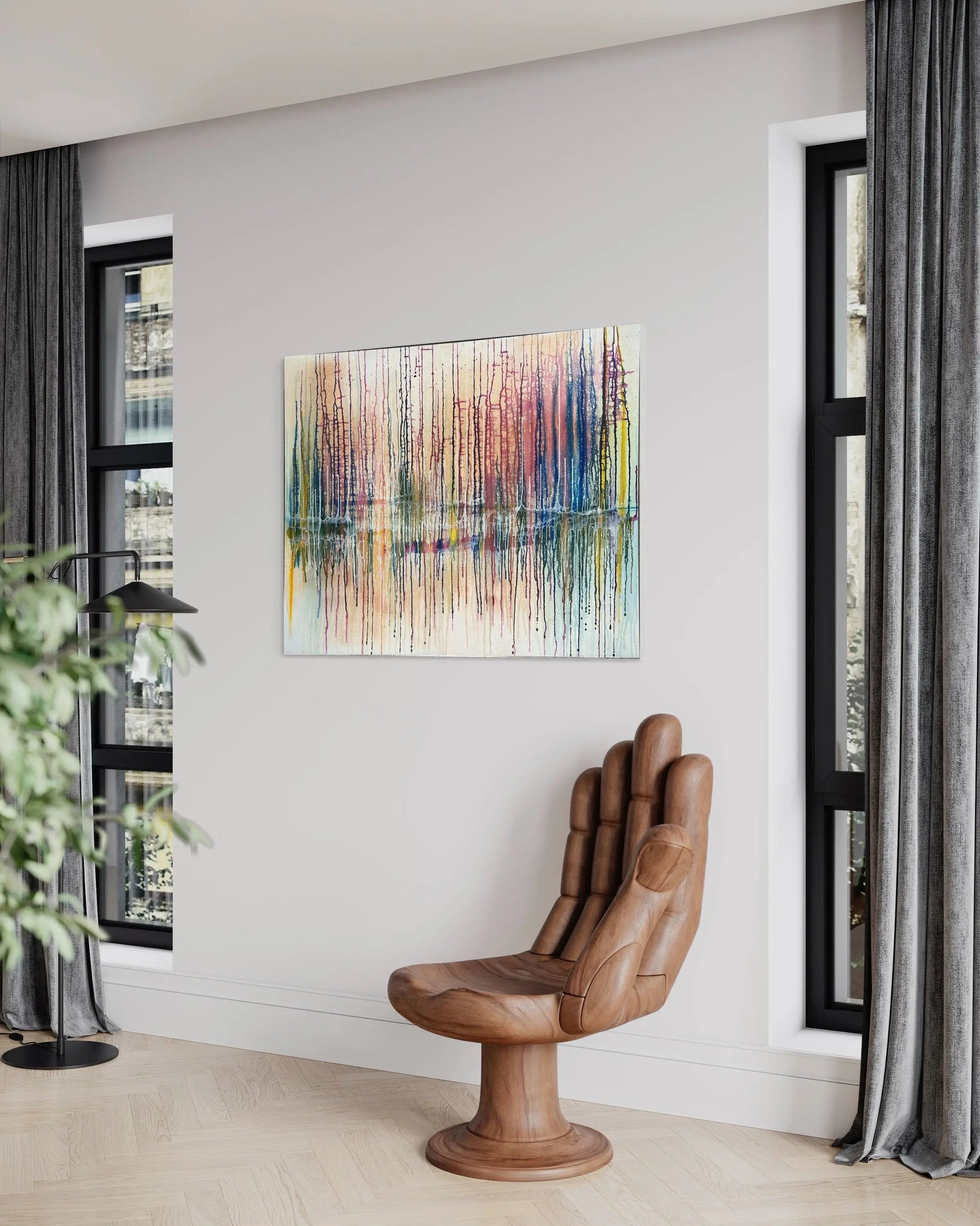 Paint Outside The Lines - Modern Painting - Pop Of Modern