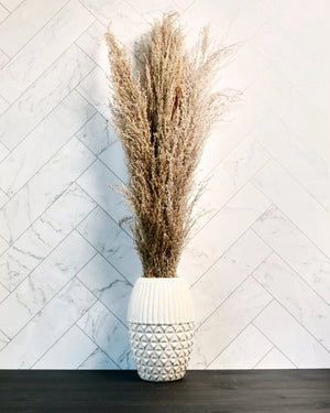 Tall Pampas Grass in Ceramic Vase
