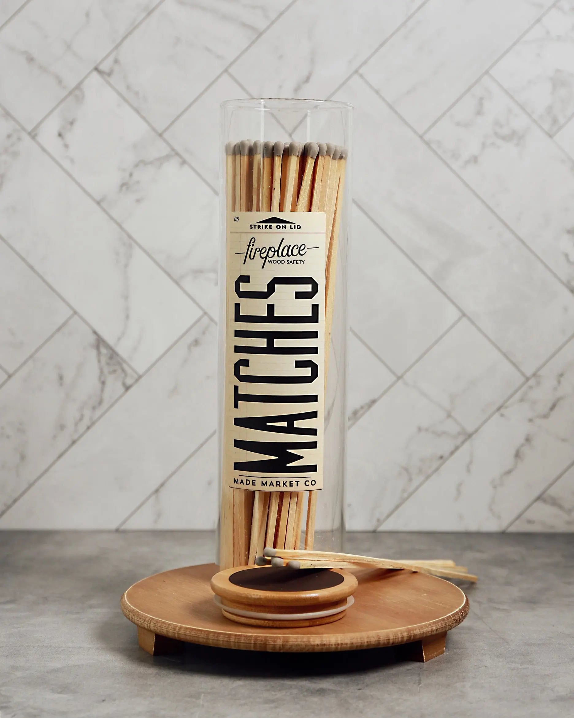 Large Apothecary Fireplace Matches - Pop Of Modern
