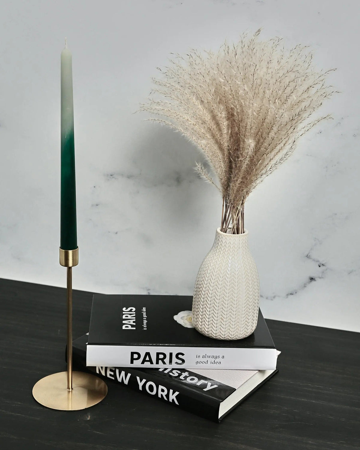 Candle Holders Anit, Antique brass Candle Holder 7.87&quot;- | Pop of Modern