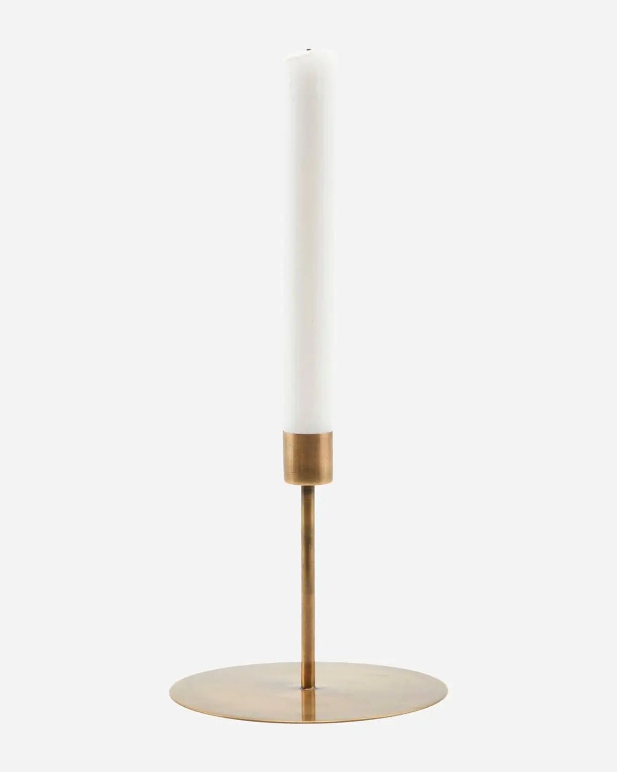 Candle Holders Anit, Antique brass Candle Holder - 5.12" - | Pop of Modern
