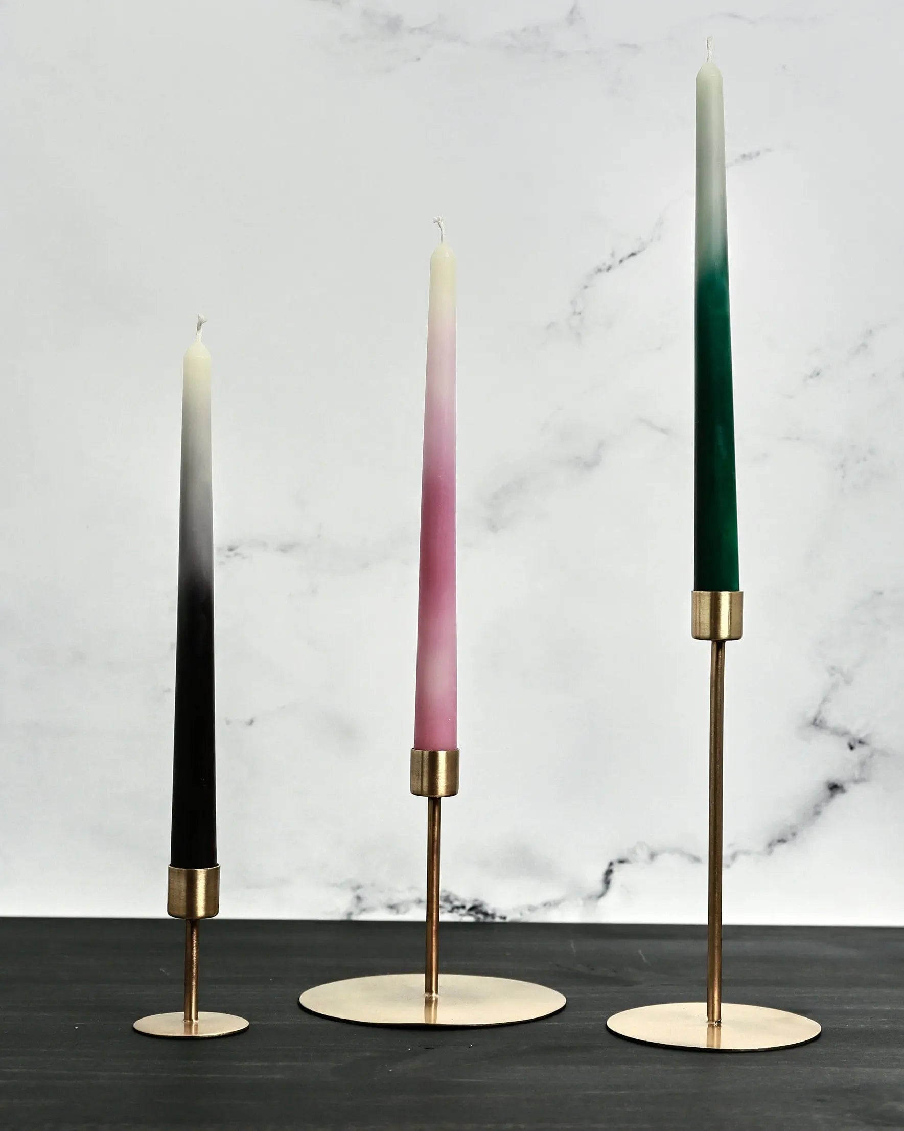 Candle Holders Anit, Antique brass Candle Holder 7.87"- | Pop of Modern