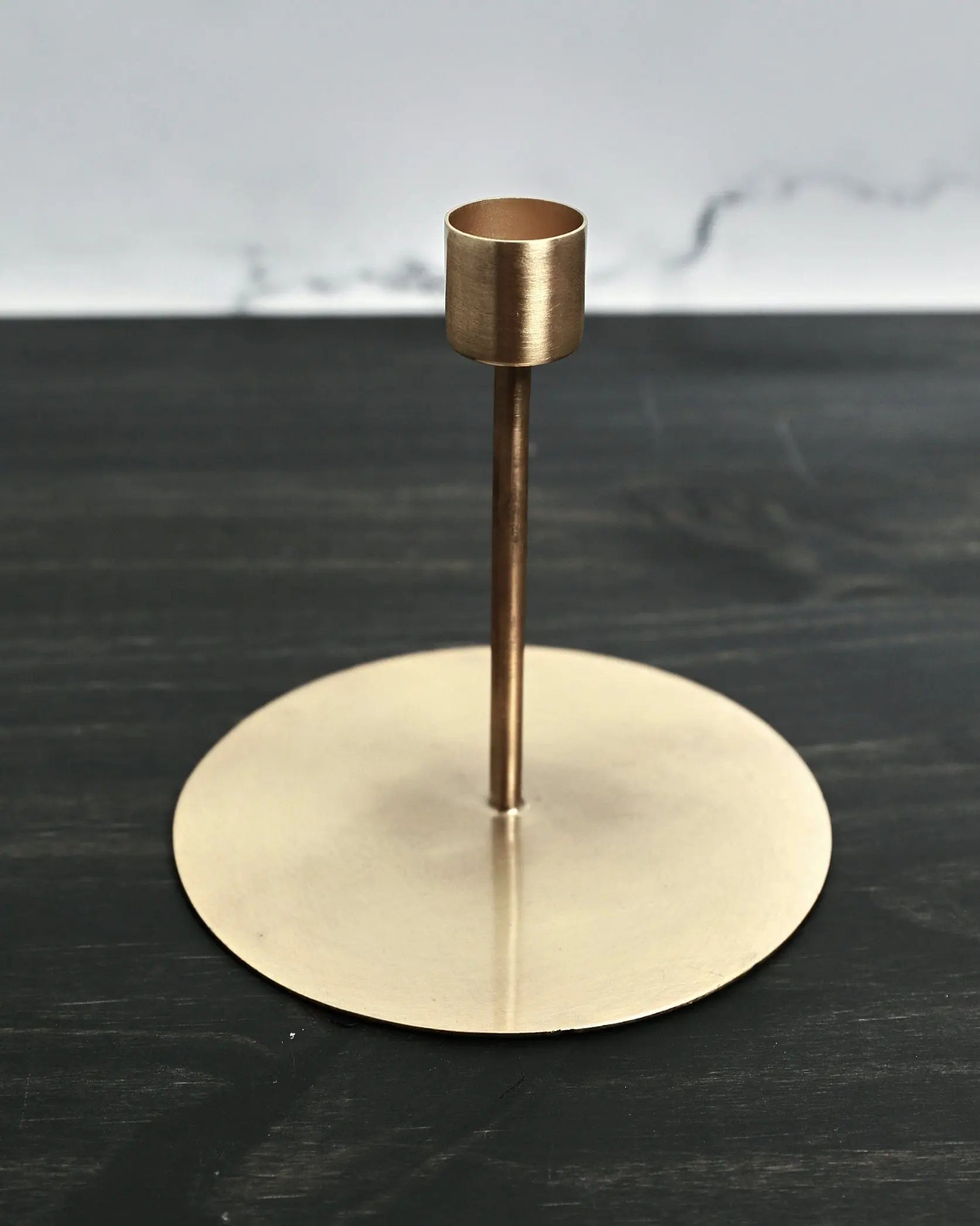Candle Holders Anit, Antique brass Candle Holder - 5.12" - | Pop of Modern