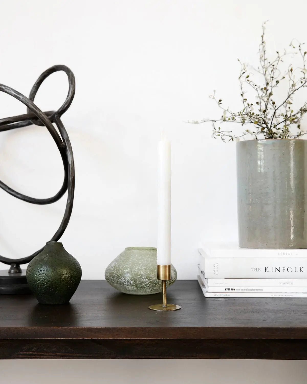 Candle Holders Anit, Antique brass Candle Holder - | Pop of Modern