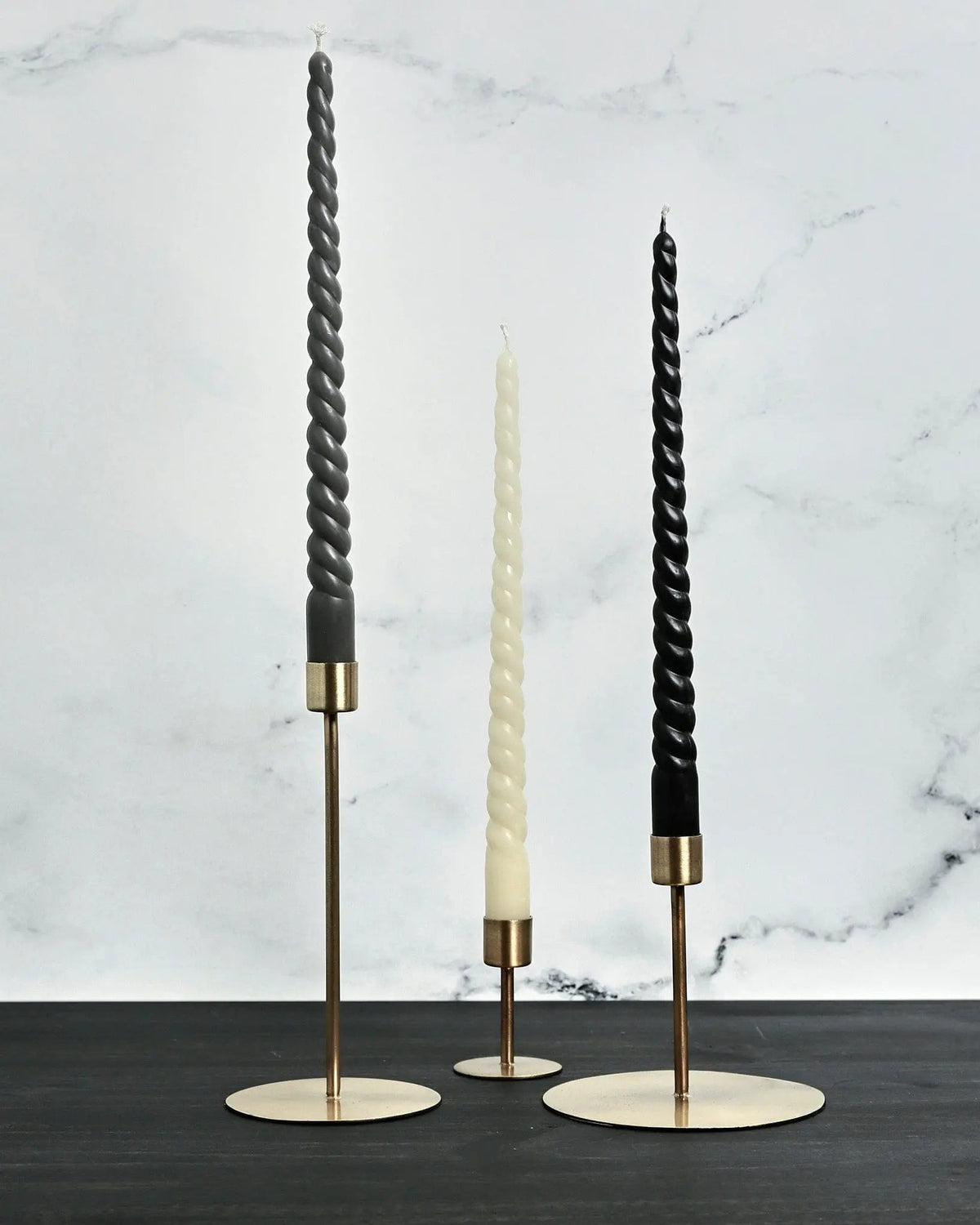 Candle Holders Anit, Antique brass Candle Holder 7.87&quot;- | Pop of Modern