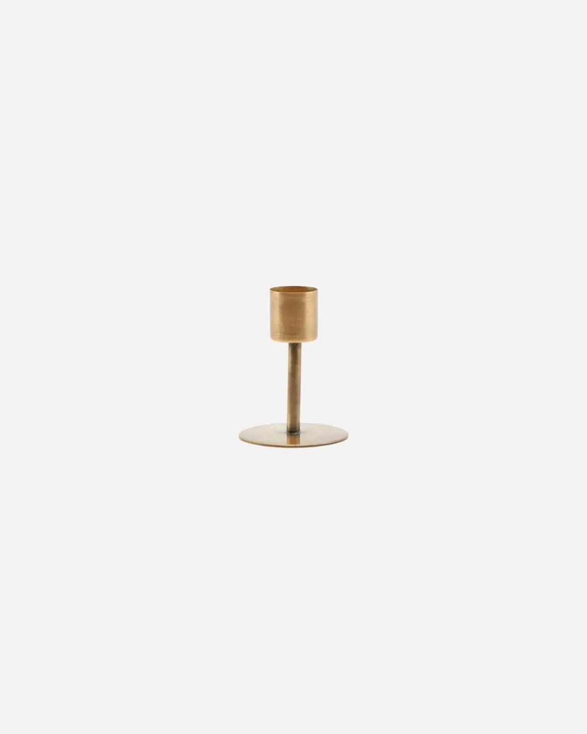Candle Holders Anit, Antique brass Candle Holder - | Pop of Modern