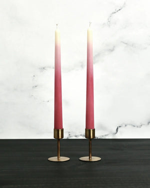 Candle Handcrafted Ombré  10" Beeswax Taper Candle - Pop of Modern