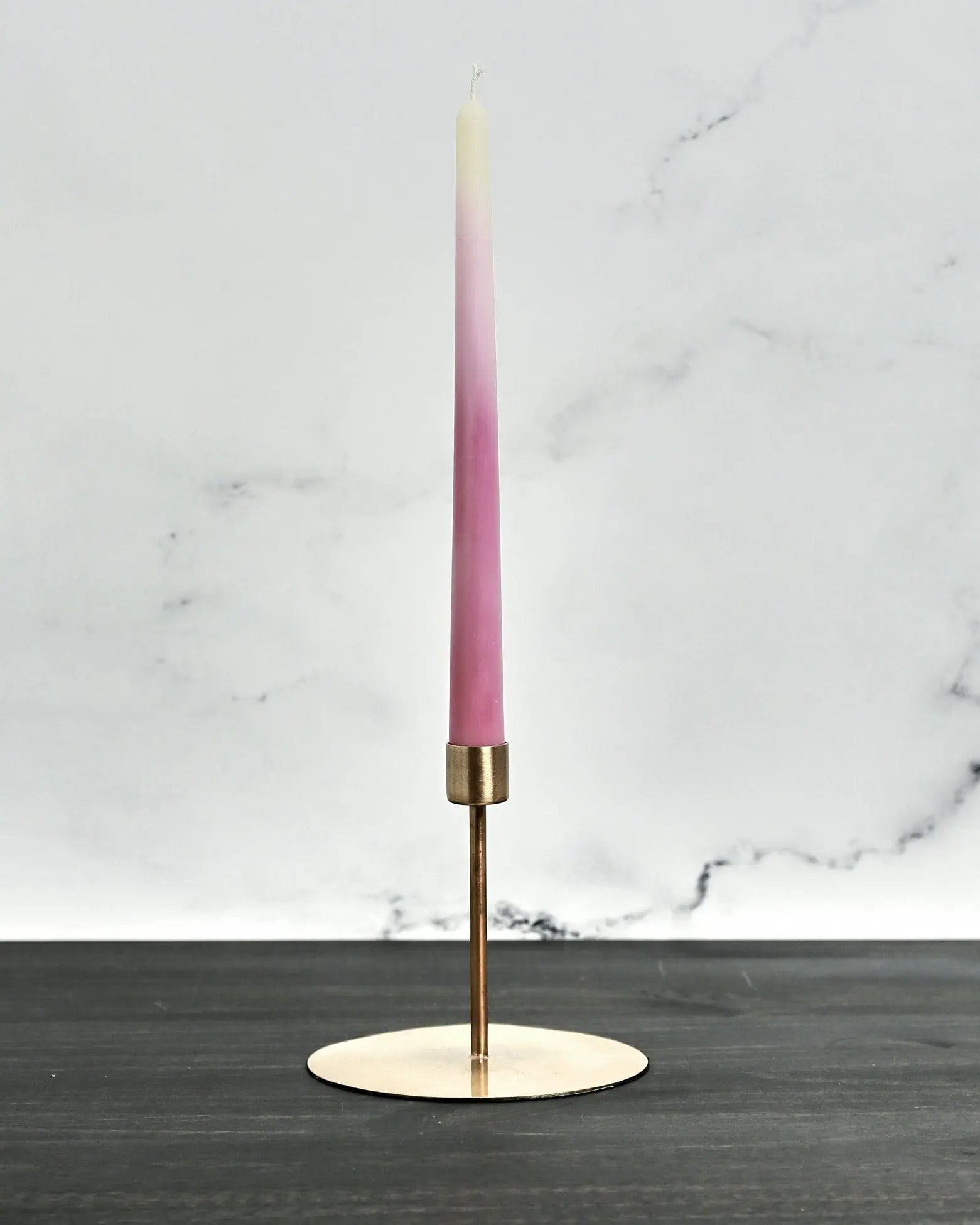 Candle Mauve Ombré Handcrafted Ombré  10" Beeswax Taper Candle - Pop of Modern