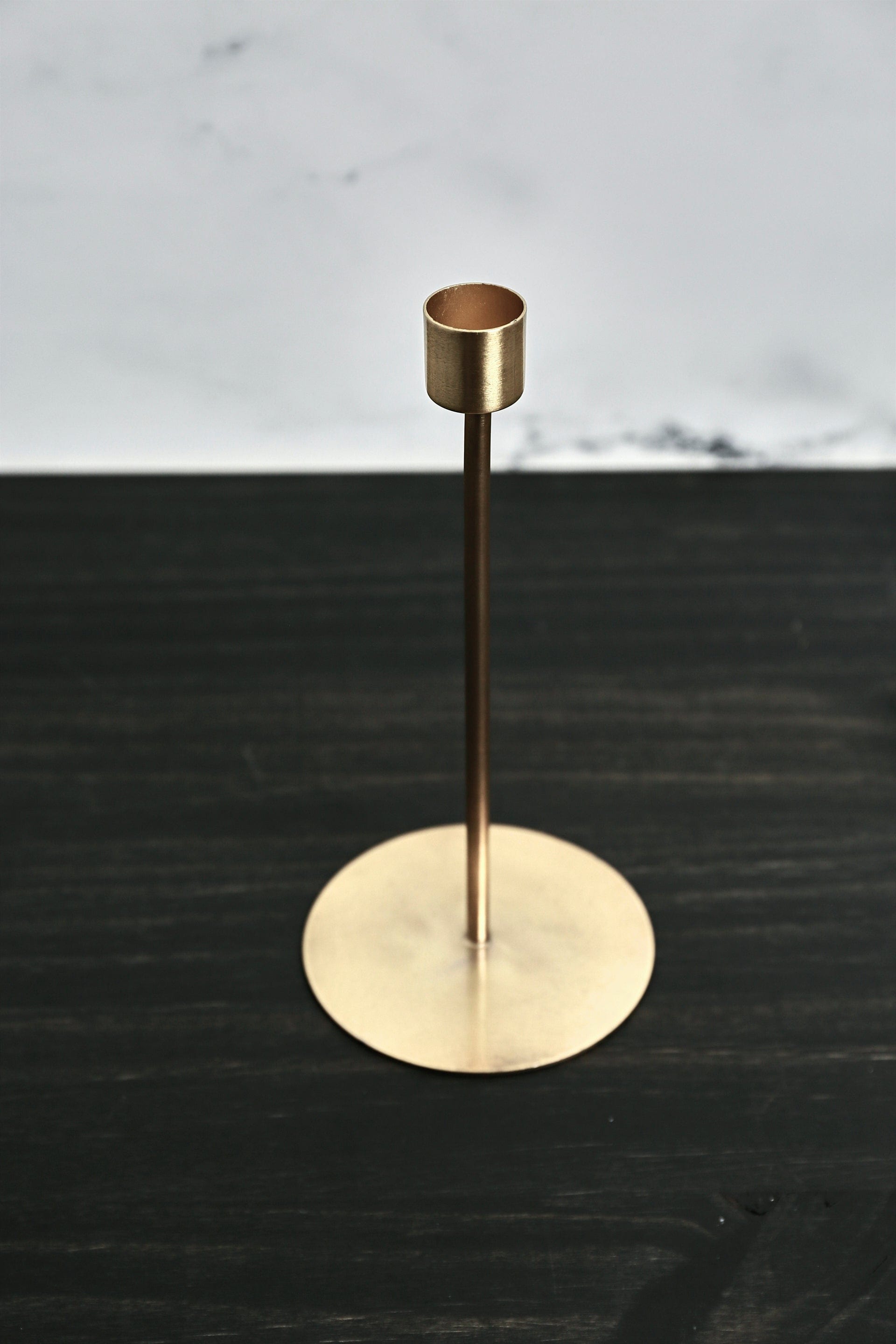 Candle Holders Anit, Antique brass Candle Holder 7.87"- | Pop of Modern