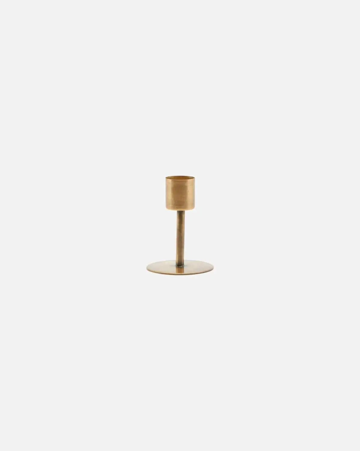 Candle Holders Anit, Antique brass Candle Holder - | Pop of Modern