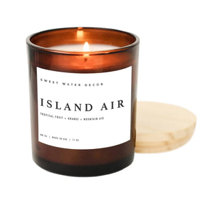 Candle  Island Air Soy Candle | Amber Jar Candle - Pop of Modern