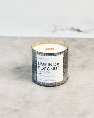 Candles Lime in da Coconut Wood Wick Scented Soy Candle - Pop of Modern