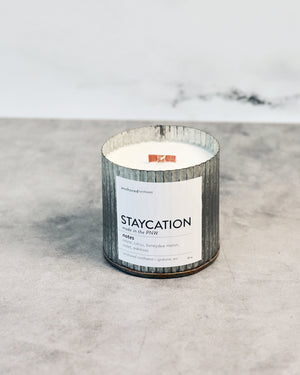 Candles Staycation Wood Wick Scented Soy Candle - Pop of Modern
