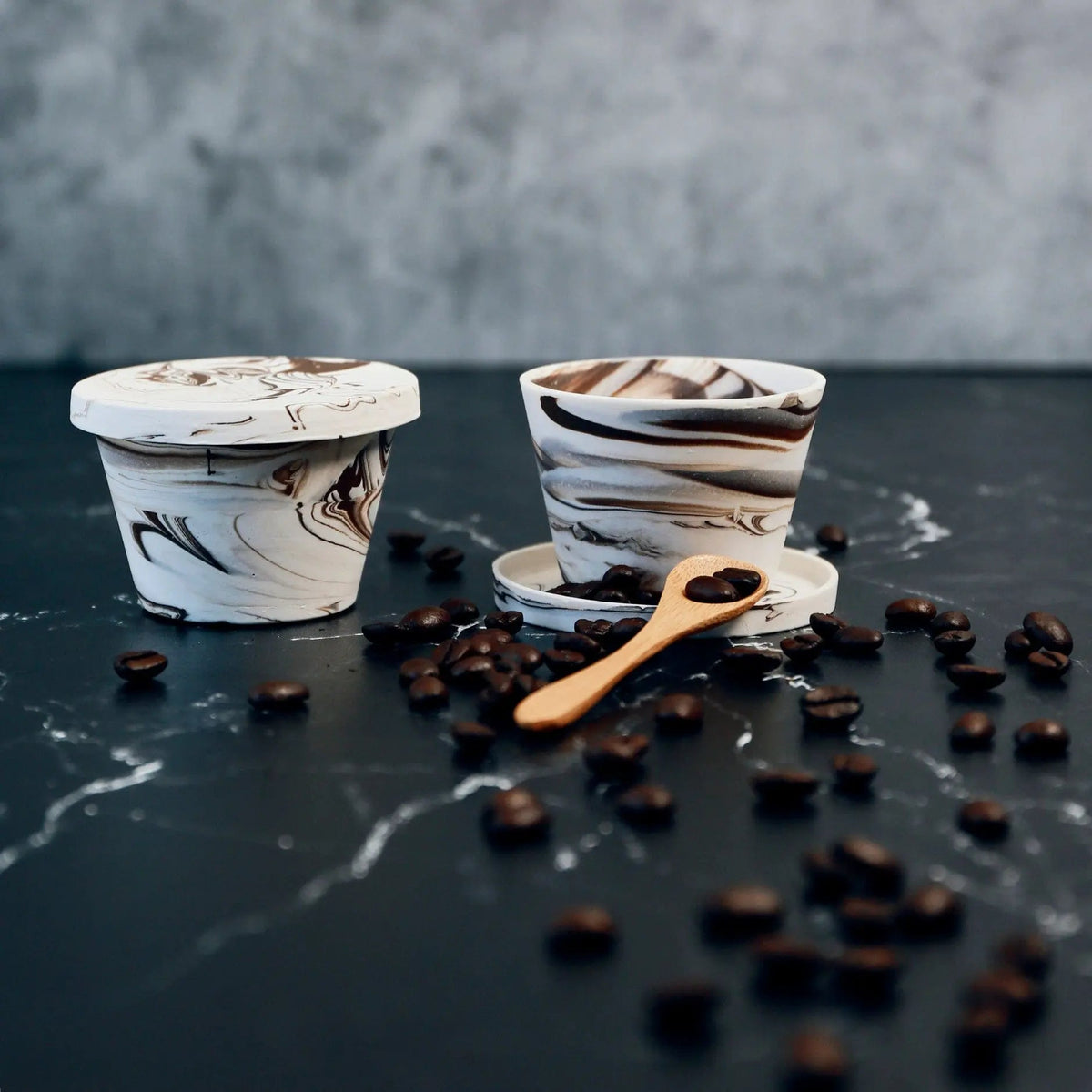 Espresso cups Handcrafted Ceramic Espresso Cup Set (2) - Pop of Modern