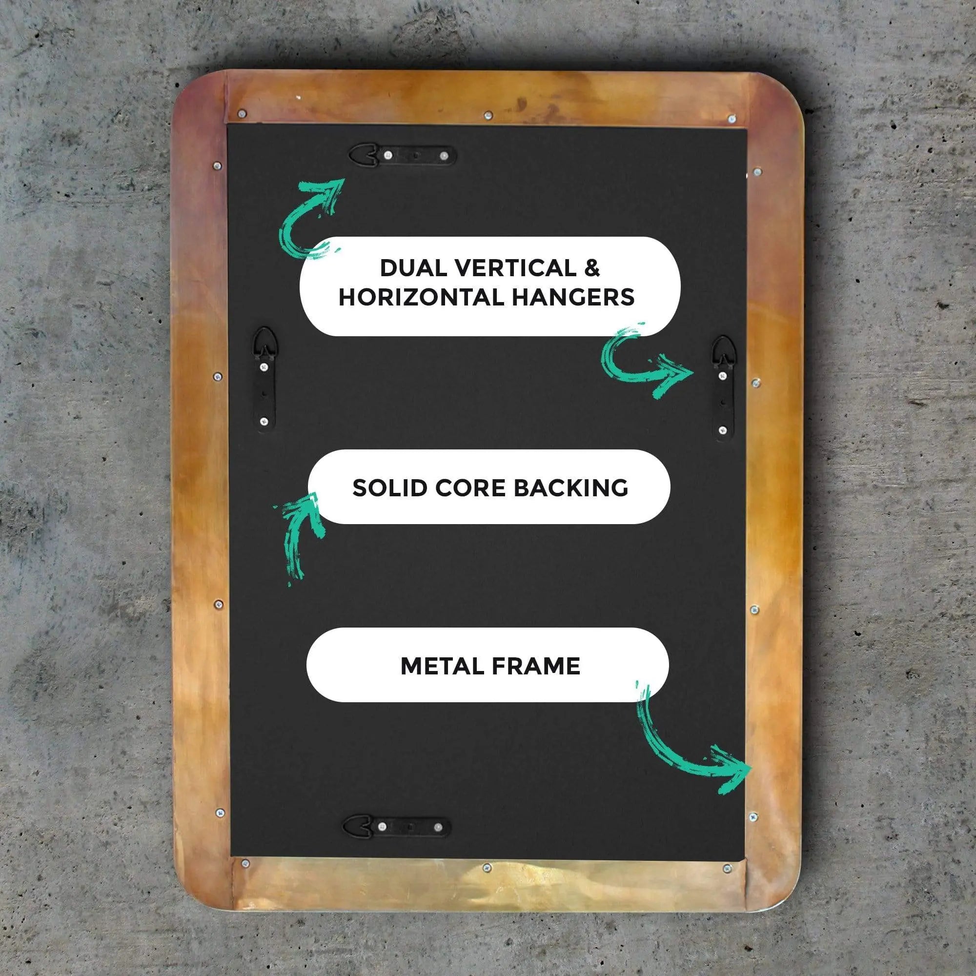 Wall Charmers Mirrow Gold (Bathroom) Mirror