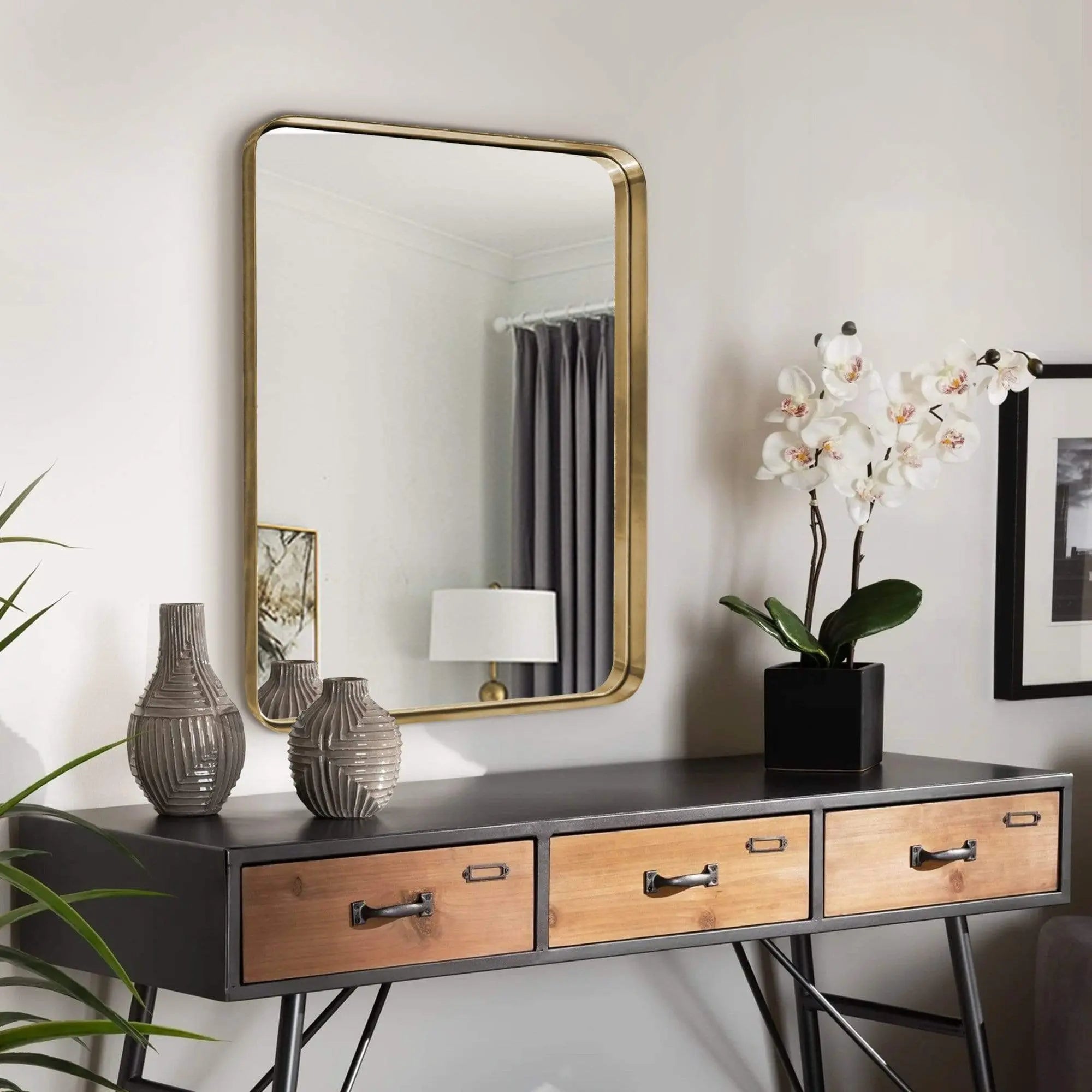 Wall Charmers Mirrow Gold (Bathroom) Mirror