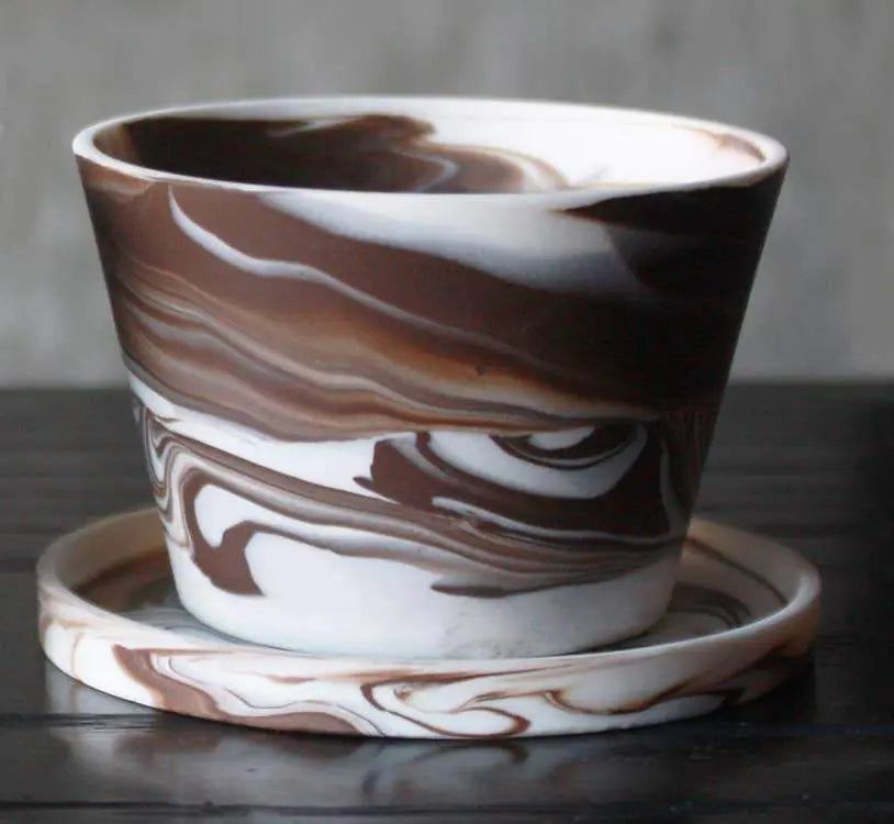 2 Espresso Cups Set 4oz, Blue Pottery Handmade Cups 