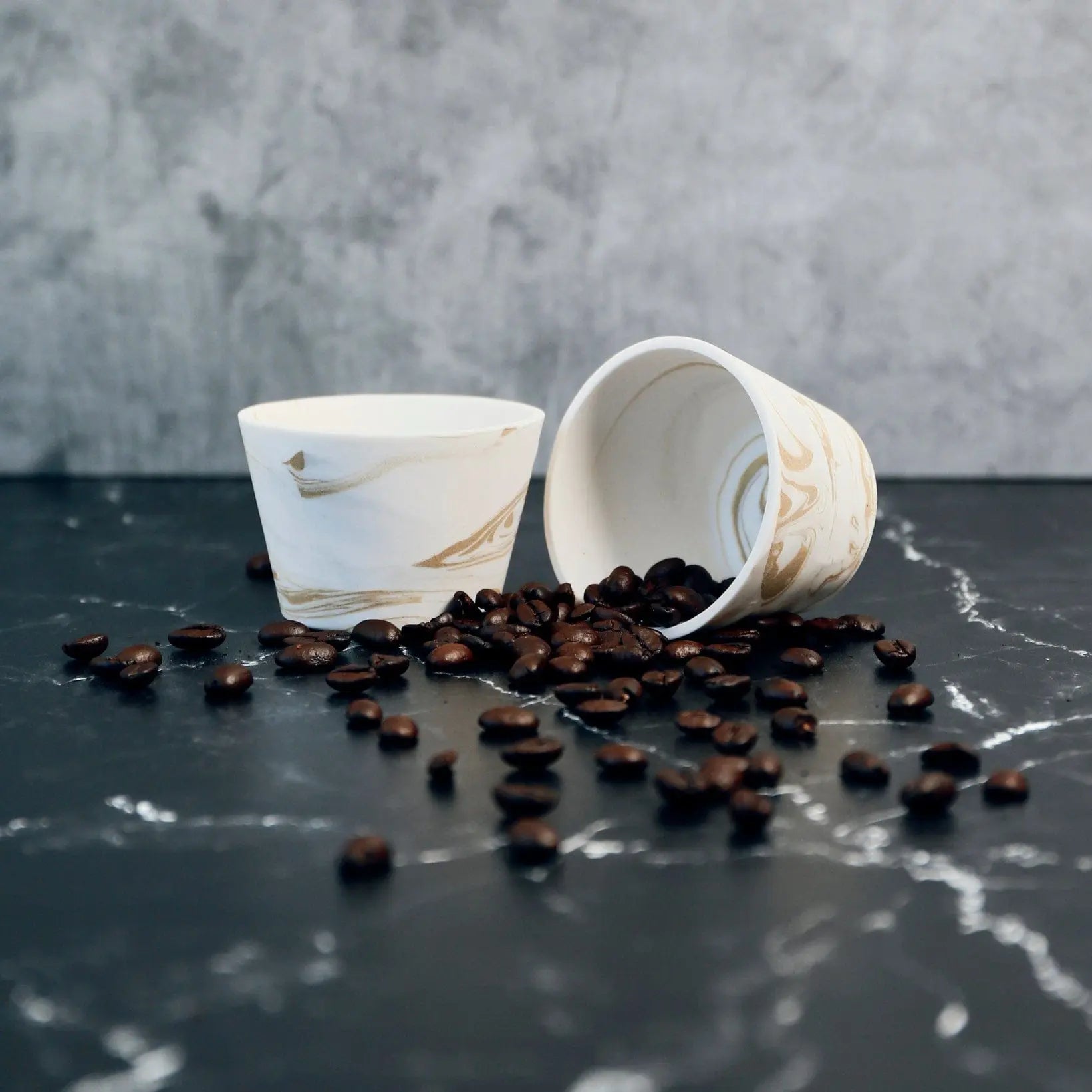 Handcrafted Ceramic Espresso Cup Set (2)