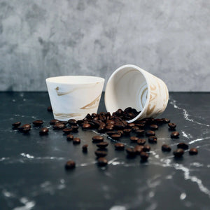 Espresso cups Handcrafted Ceramic Espresso Cup Set (2) - Pop of Modern