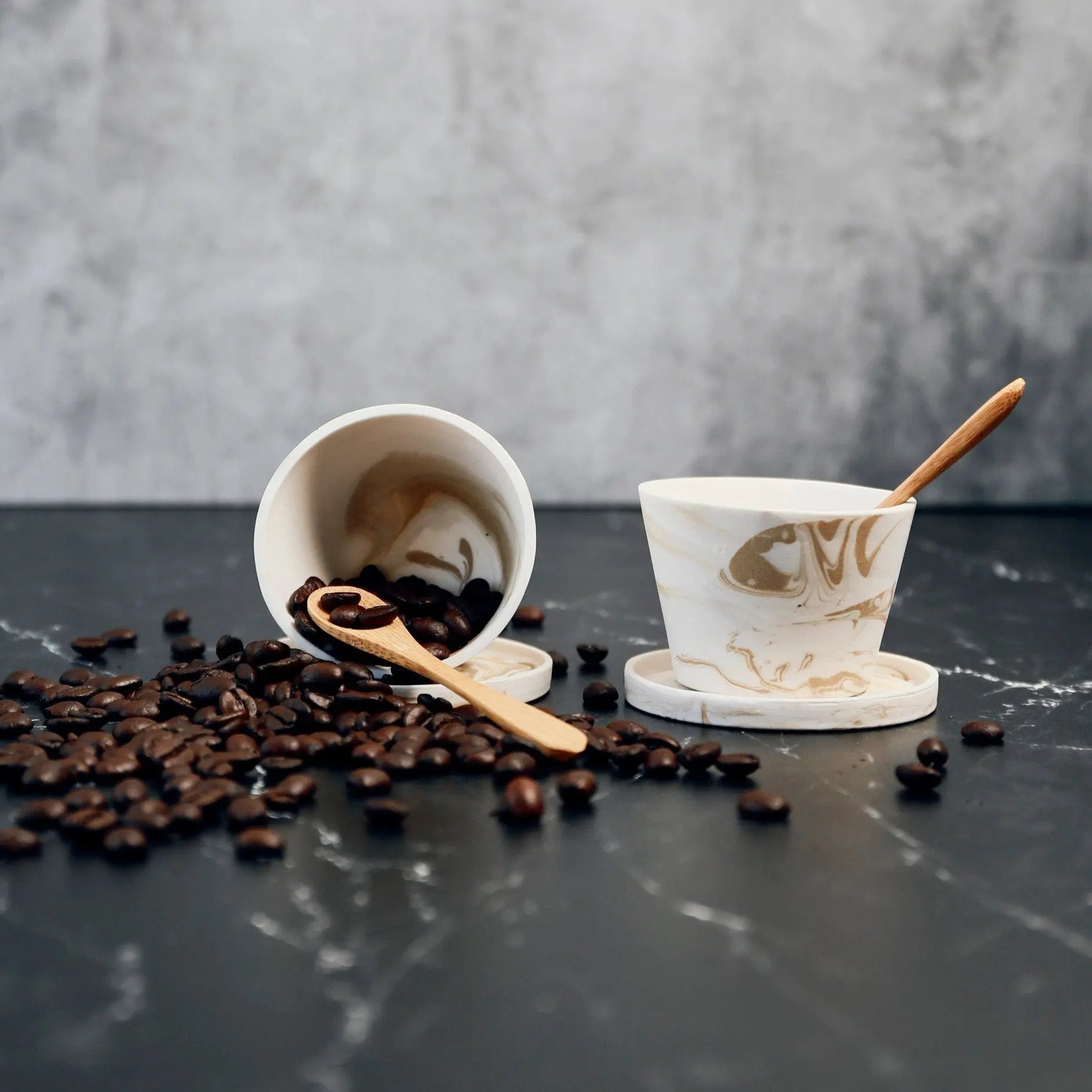 Handcrafted Ceramic Espresso Cup Set (2) - Pop of Modern - Pop Of Modern