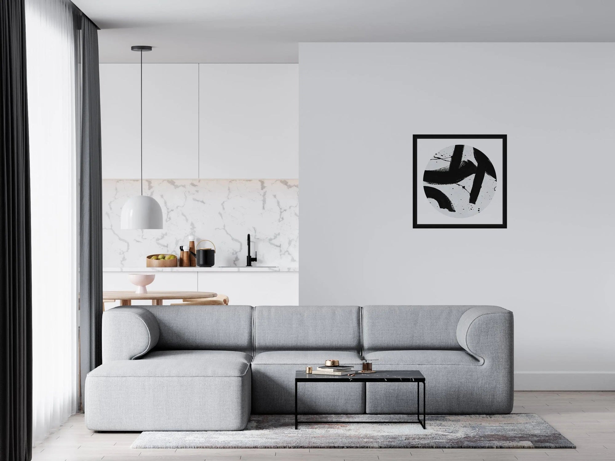 Posters, Prints, & Visual Artwork "Geometric Strokes" Framed Wall Art - | Pop of Modern