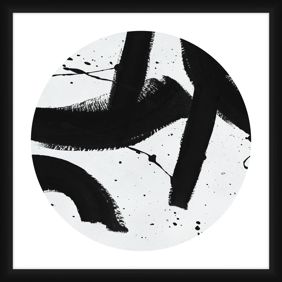 PTM Images Prints &quot;Geometric Strokes&quot; Framed Wall Art