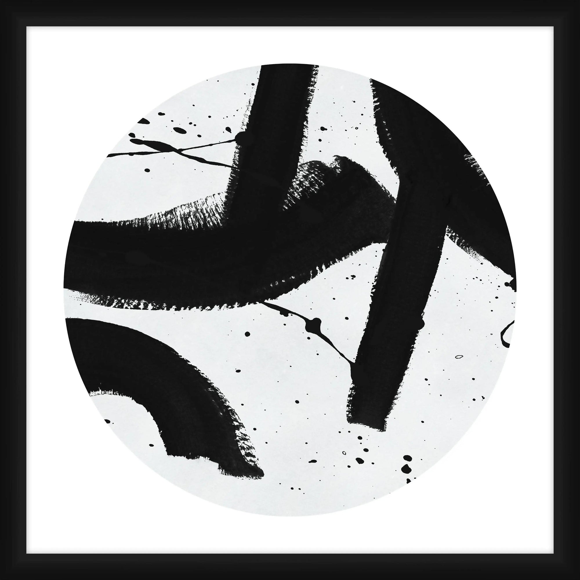 PTM Images Prints "Geometric Strokes" Framed Wall Art