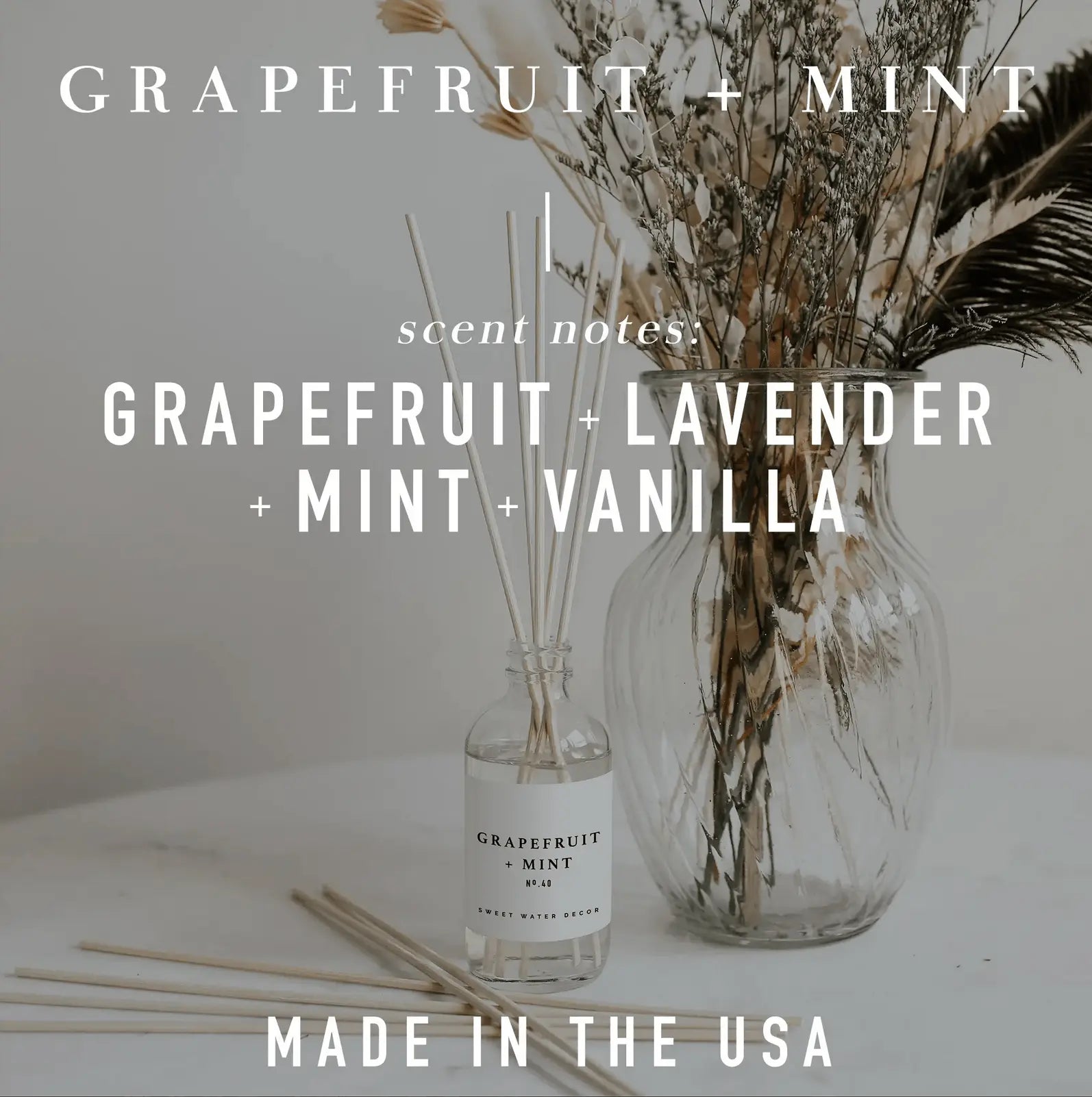 Grapefruit + Mint Reed Diffuser - Pop of Modern
