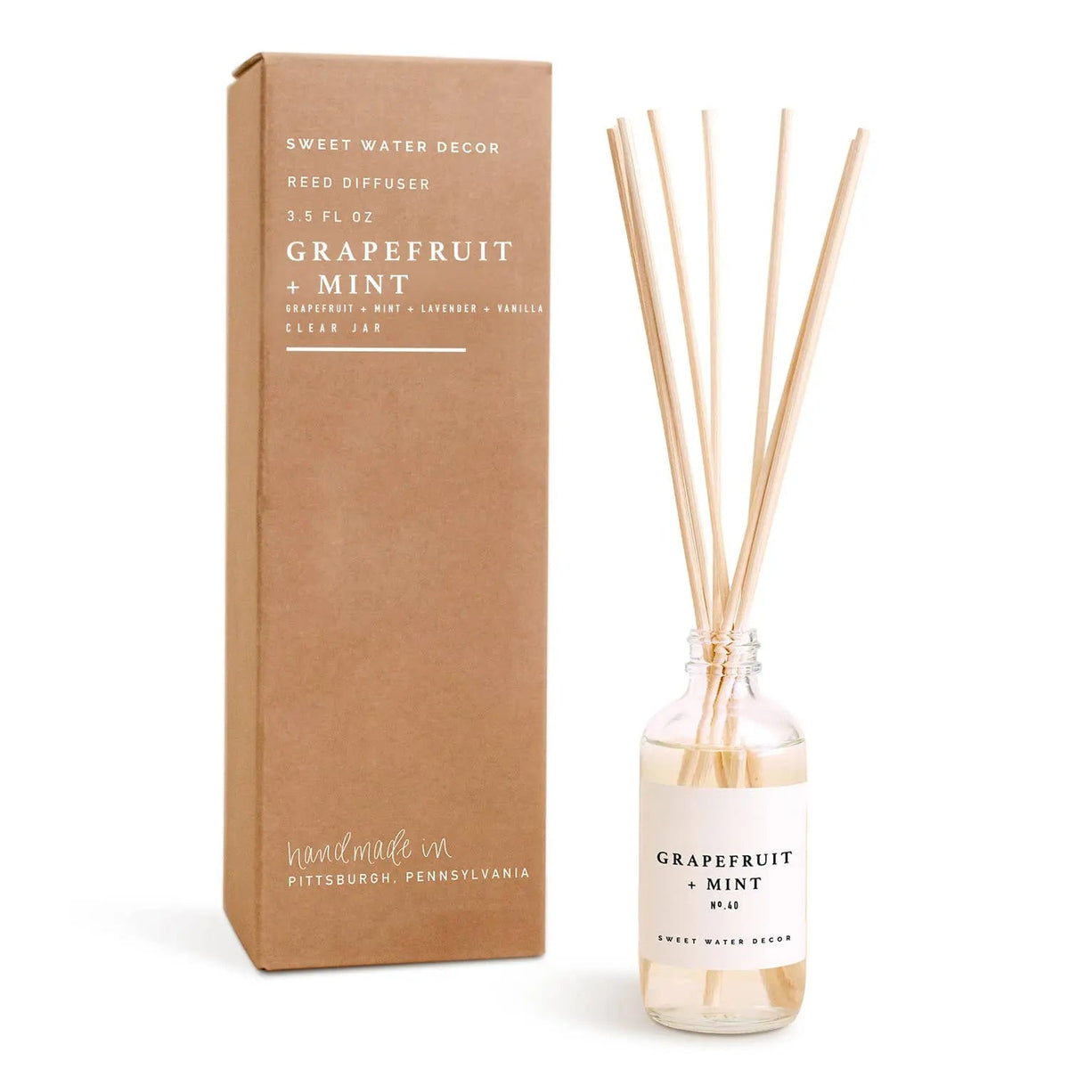 Grapefruit + Mint Reed Diffuser - Pop of Modern