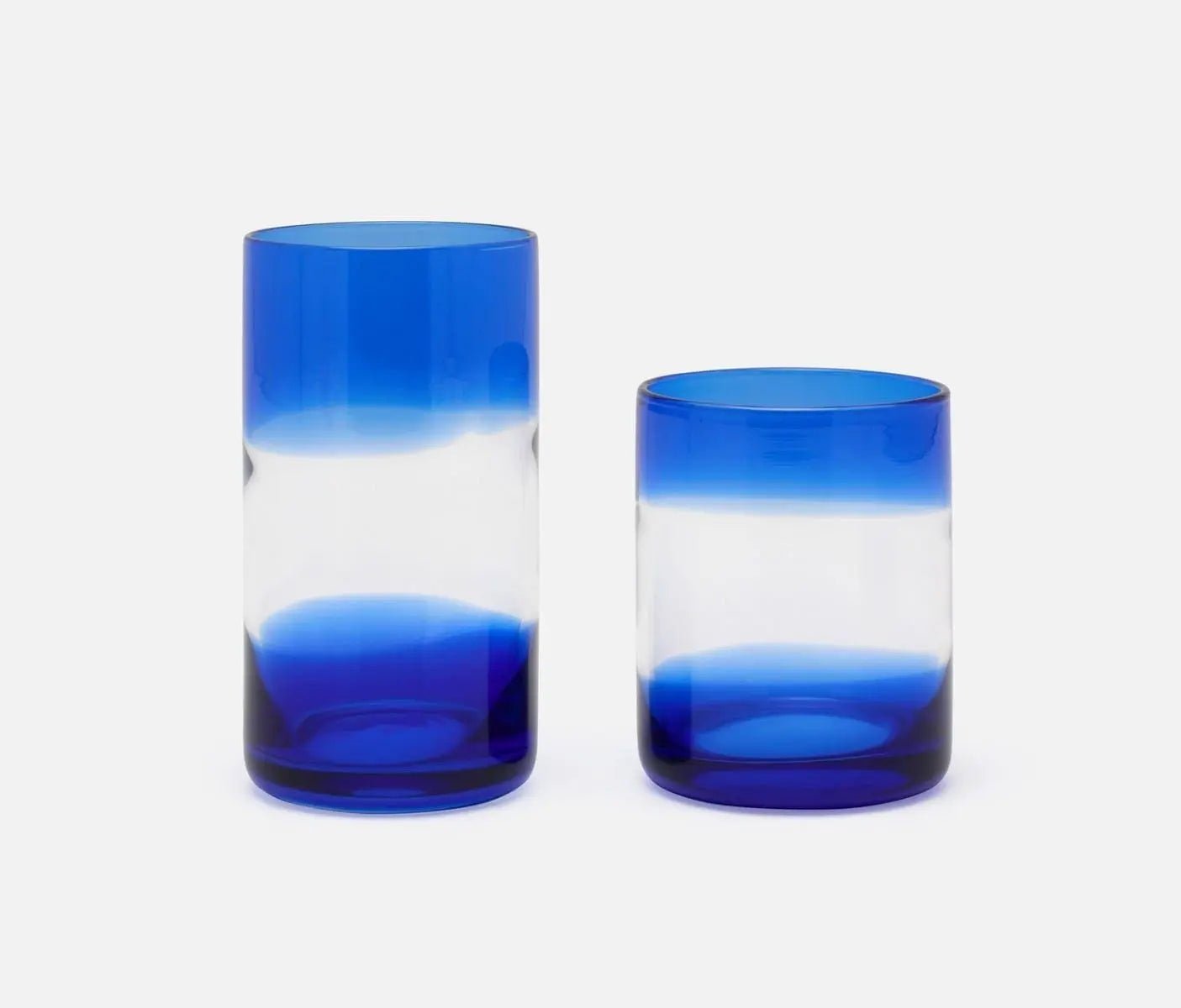 Glassware Nicolas Cobalt Blue Highball 14 oz - Pop of Modern